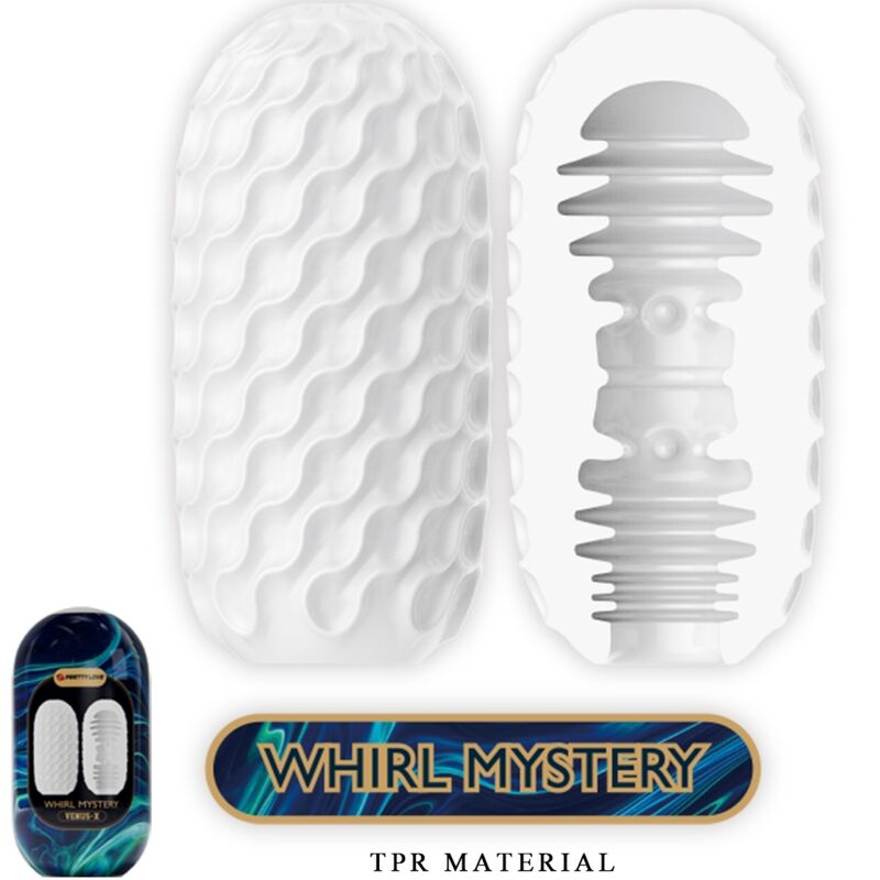 PRETTY LOVE VENUS X 15 MASTURBATEURS HOMMES SILICONE BLANC — accessoires inclus