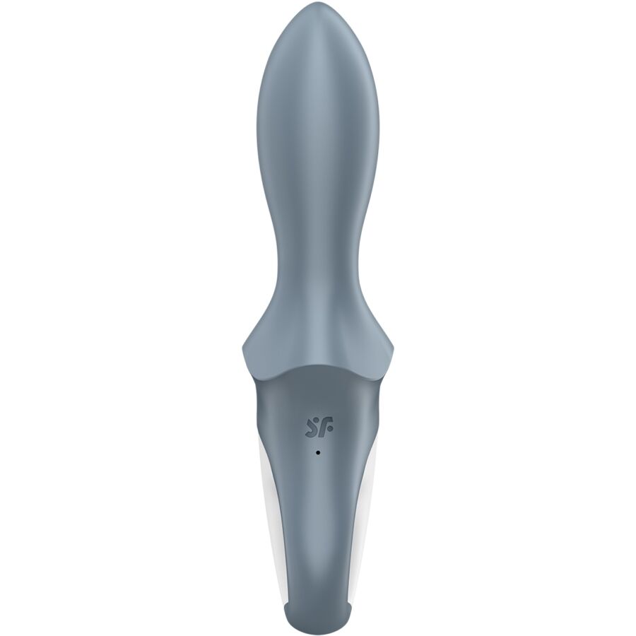 SATISFYER VIBRATOR Air Pump Booty 1 Vibrateur Gonflable Anal Gris — accessoires inclus