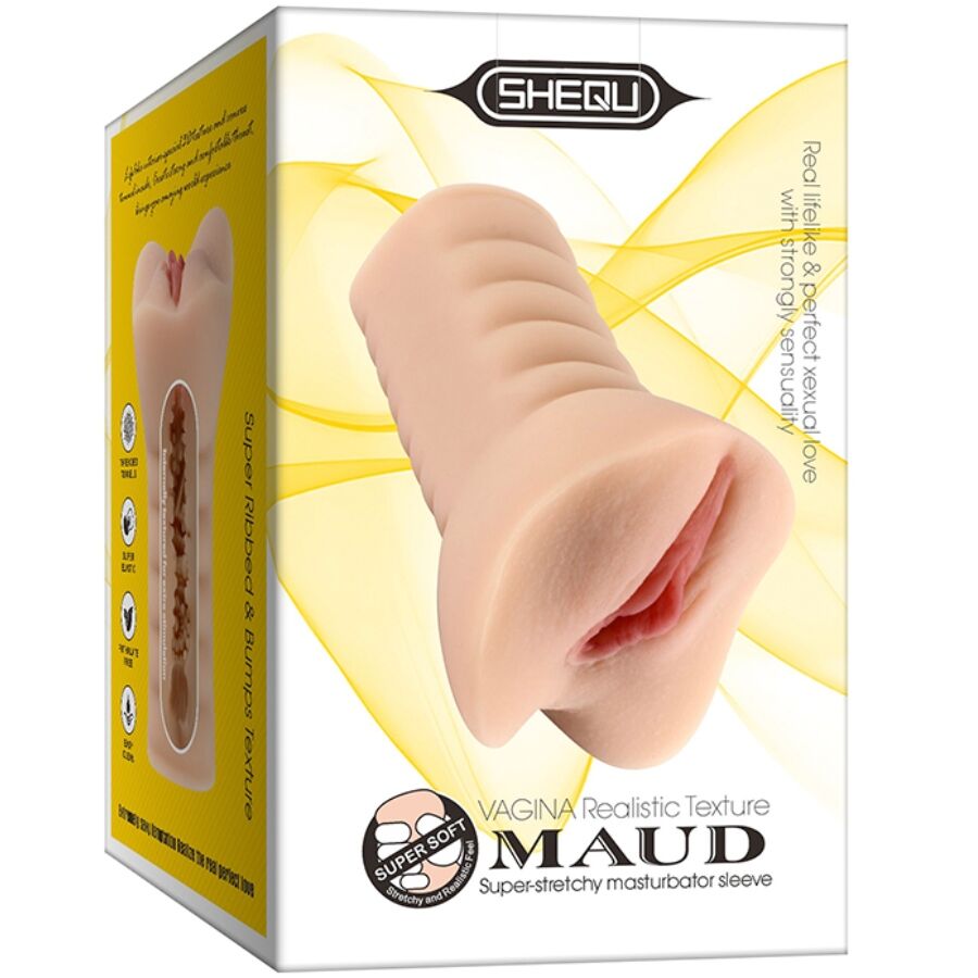 SHEQU Masturbateur Vagin Maud — accessoires inclus