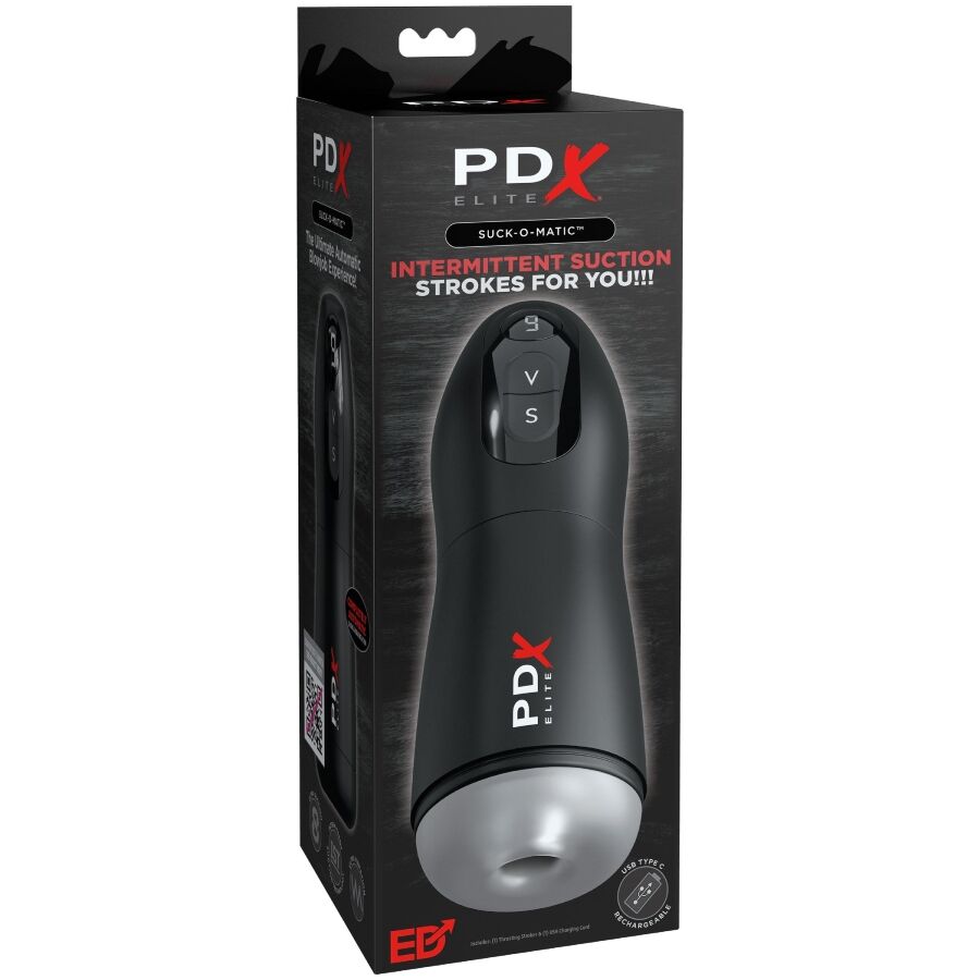 PDX ELITE Masturbateur À Aspiration Automatique Suck-O-Matic — vue arrière