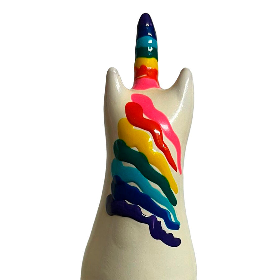 CONDOMERIE Préservatifs Fantaisie Peints À Main Licorne Arc--Ciel — vue détaillée