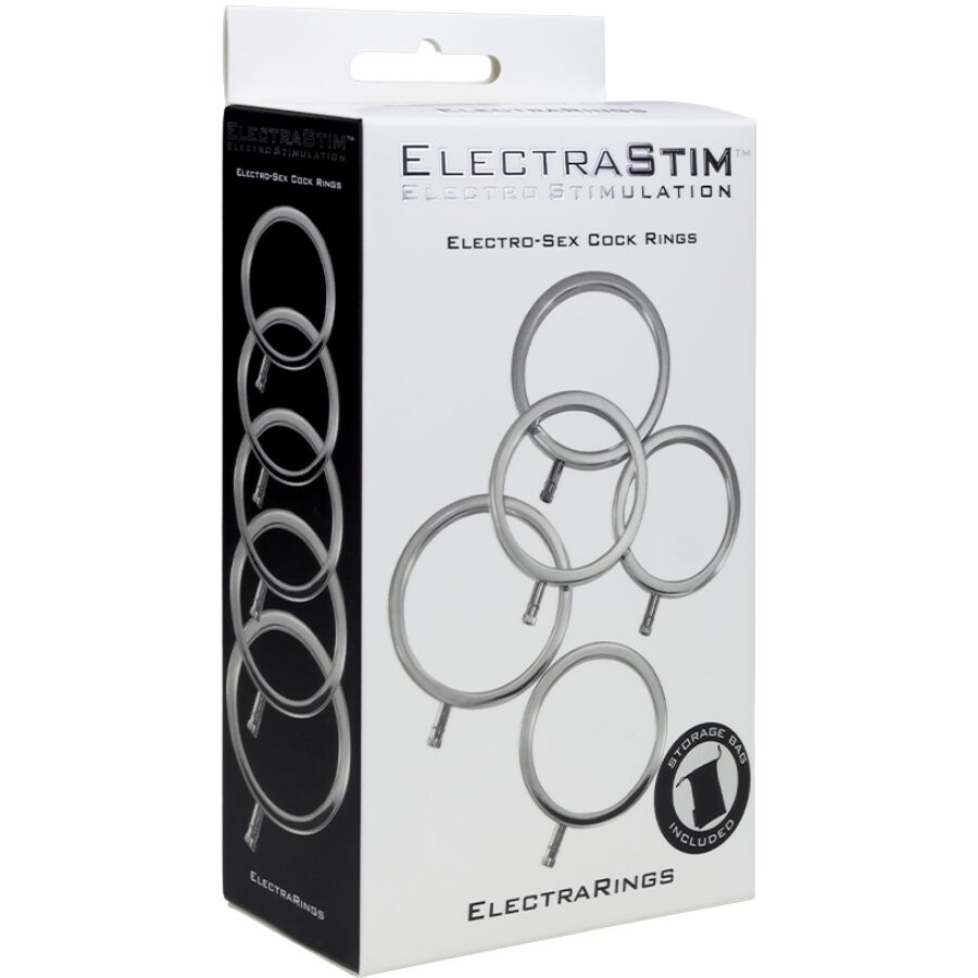 ELECTRASTIM Electrarings Anneaux Pénis Métal Pack 5 — vue alternative
