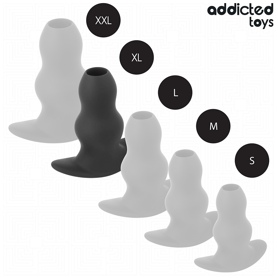 ADDICTED TOYS Plug Anal Creux Taille Xl 13,9 Cm — accessoires inclus
