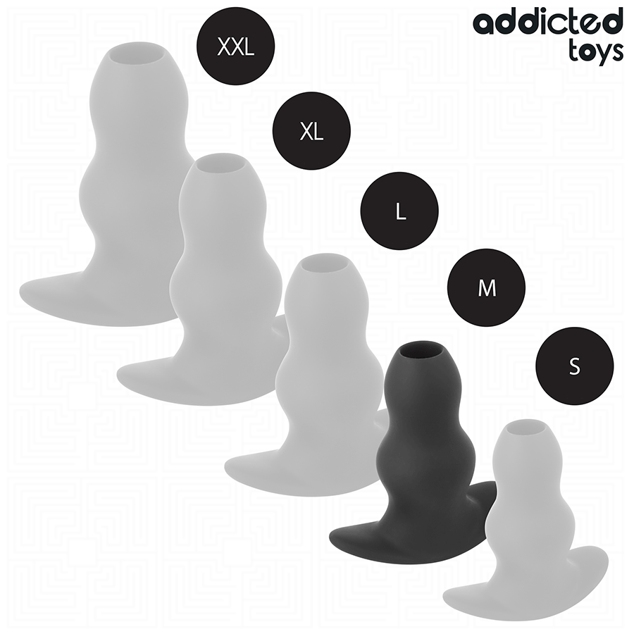 ADDICTED TOYS Plug Anal Creux Taille M 9,6 Cm — accessoires inclus