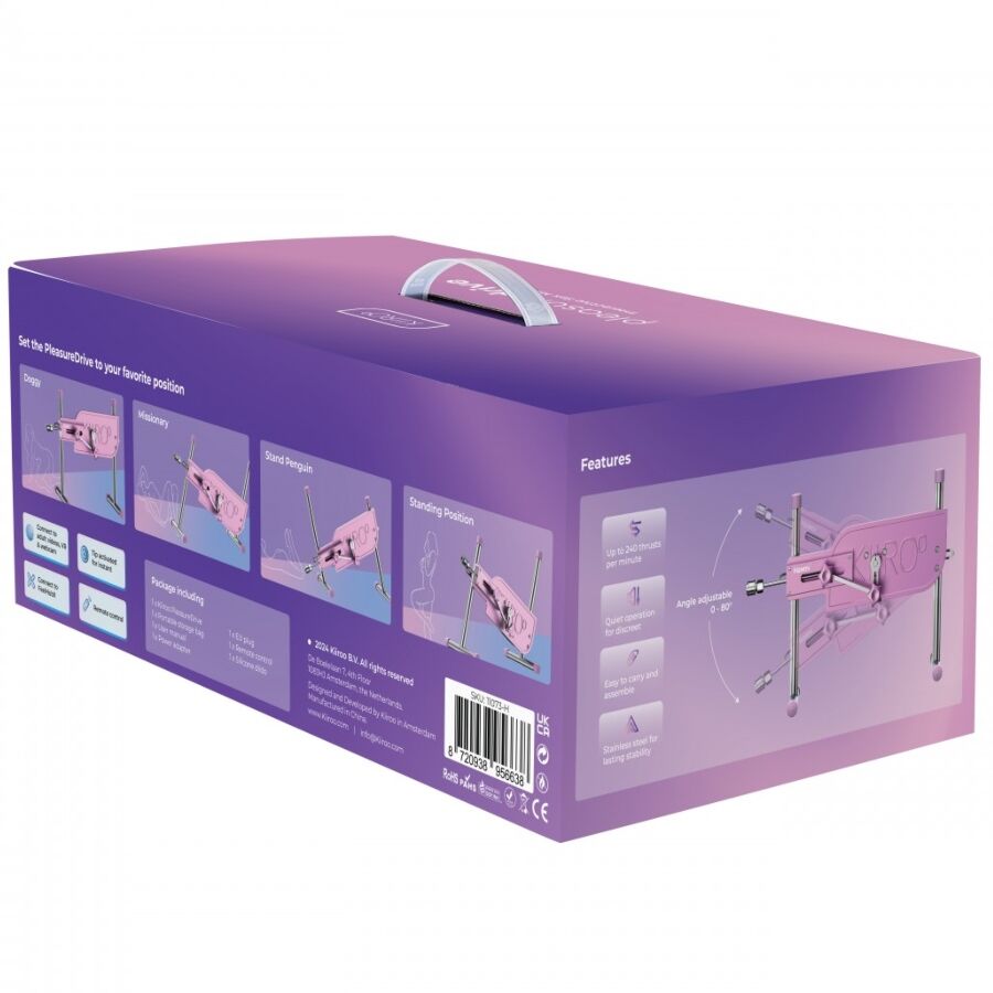 KIIROO Pleasure Drive Machine Sexuelle Interactive — accessoires inclus