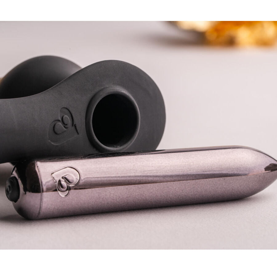 ROCKS-OFF Ro-Zen Rro Plug Anal Anneau Pénis Vibrant Noir — accessoires inclus