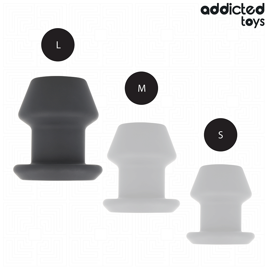 ADDICTED TOYS Plug Anal Creux Extrême Taille L 10,4 Cm — accessoires inclus