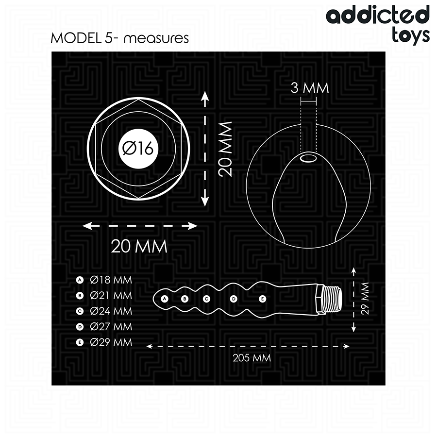 ADDICTED TOYS Nettoyeur Anal Adaptateur Universel Modèle 5 — accessoires inclus