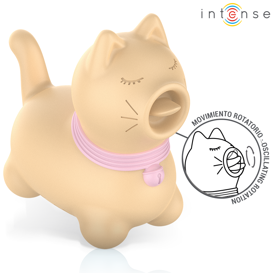 INTENSE FUN TOYS Stimulateur Toulouse Langue Rotative À 360º Jaune — vue arrière