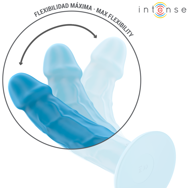 INTENSE REMOTE CONTROL Phoebe Vibrateur Réaliste 10 Vibrations Télécommande Bleu — accessoires inclus