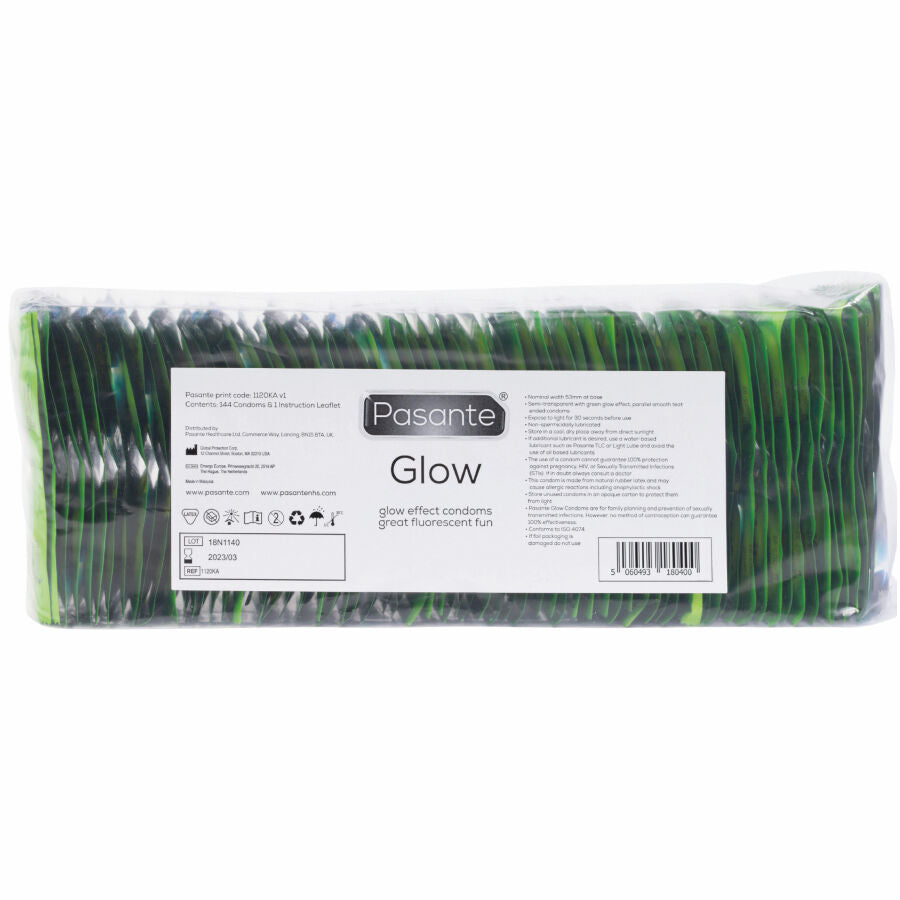 PASANTE Sac Préservatifs Glow 144 Unités - Aura Intime