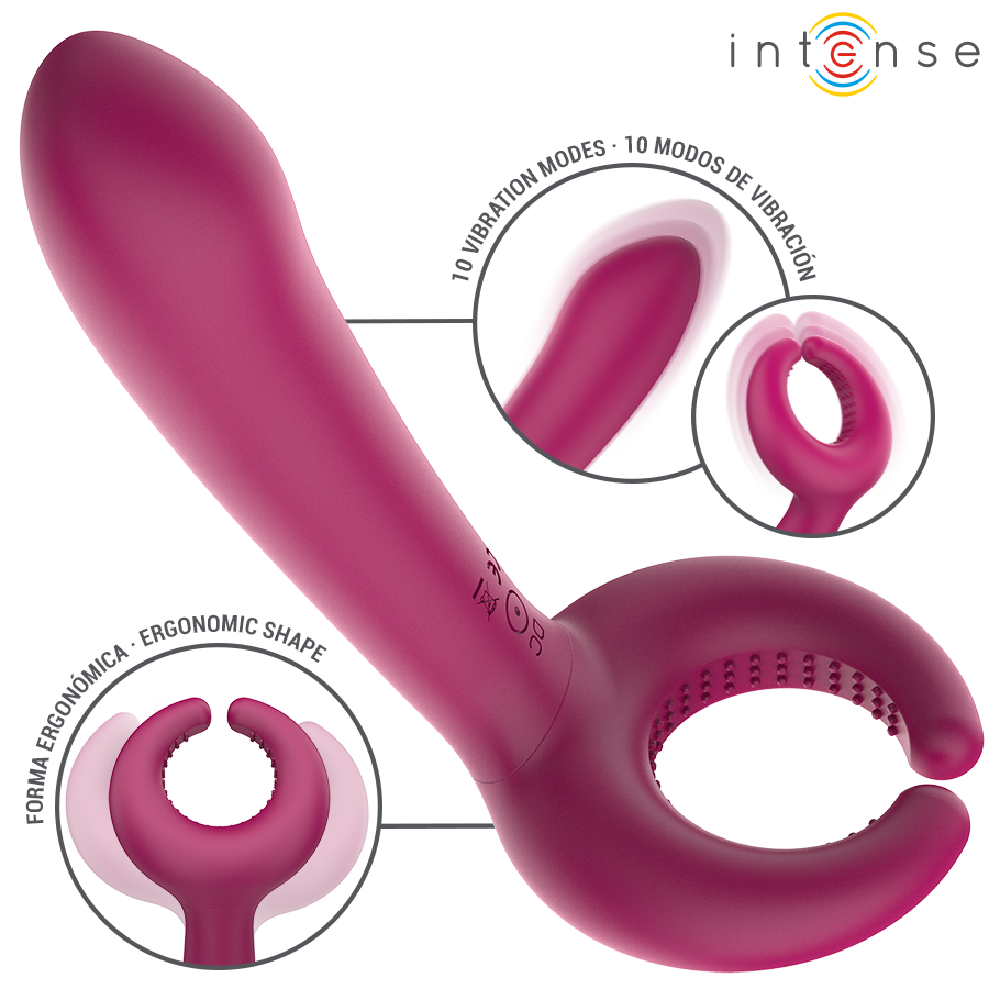 INTENSE HIGH TECH Vibrateur Rowan Inclusif Couple — vue arrière