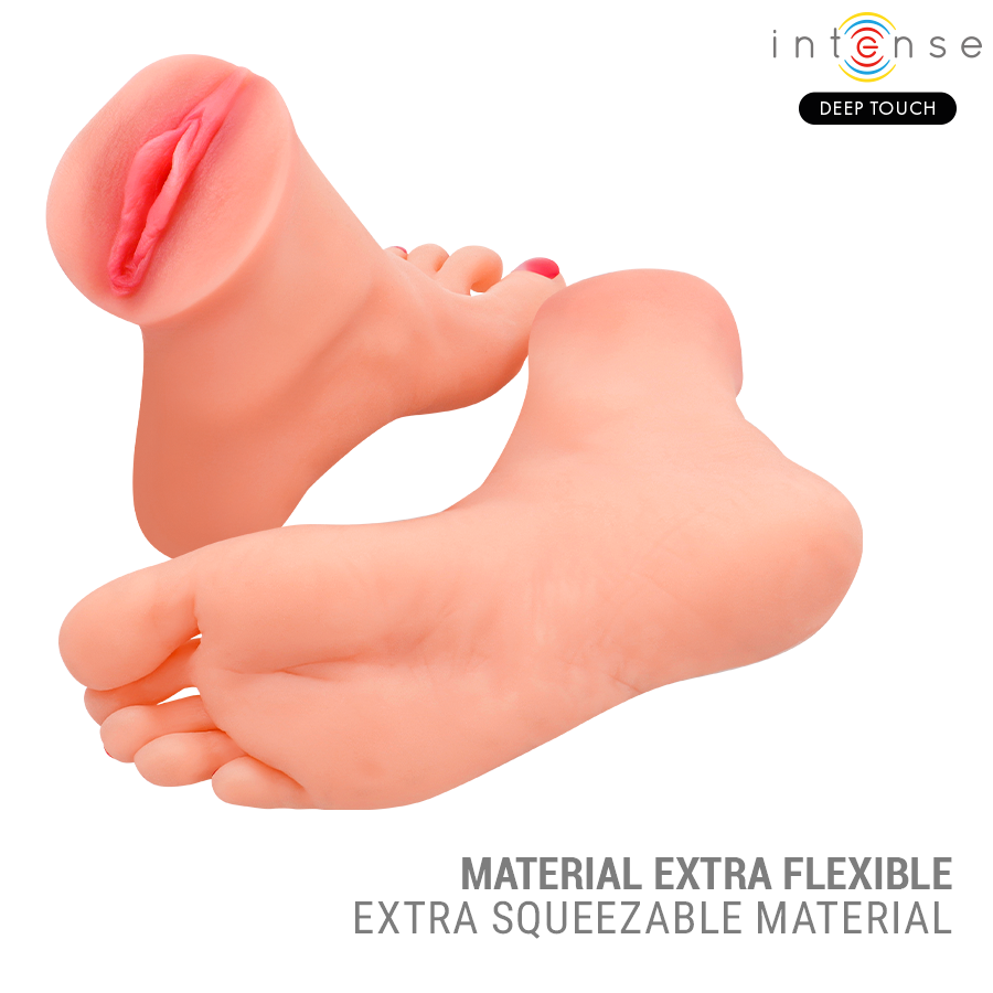 INTENSE BODIES & MASTURBATORS Gabbie Mastubador Deux Pièces Forme Pied — accessoires inclus