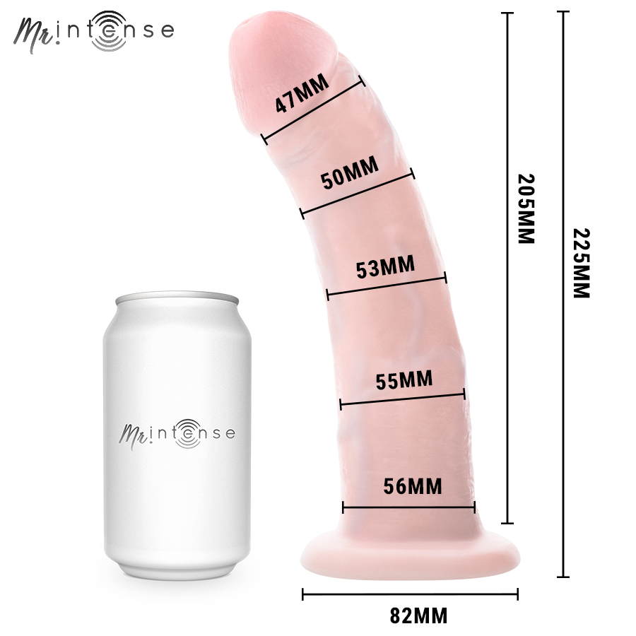 MR. INTENSE DILDOS GODEMICHET BIG TERENCE 22,5 CM -Ø- 5,6 CM — accessoires inclus