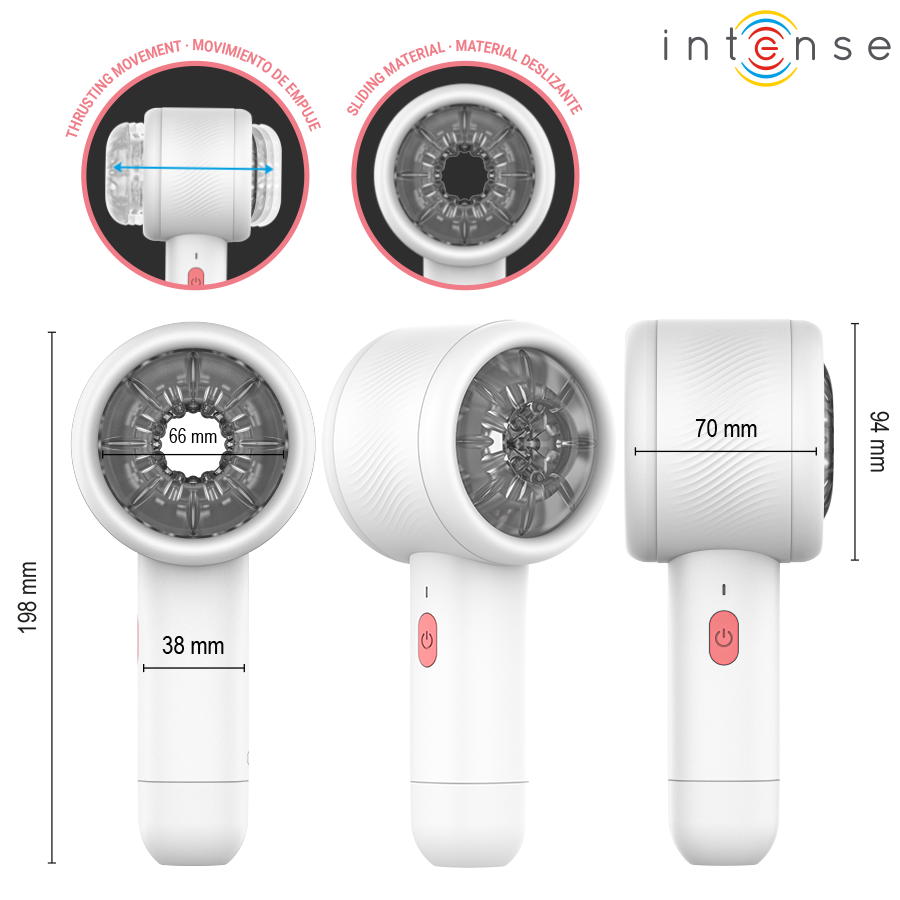 INTENSE FOR HIM Masturbateur Griffin Poussée Avancée — accessoires inclus