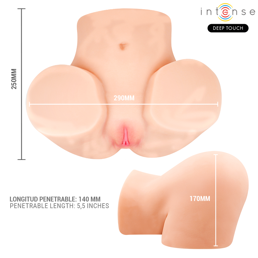 INTENSE BODIES & MASTURBATORS Masturbateur Vaginal Ginger Succion, Chaleur, Vibration E... — accessoires inclus