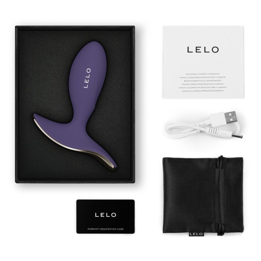 LELO SURFER 2 PLUG VIBRANT ANAL UNISEXE CYBER VIOLET — vue arrière
