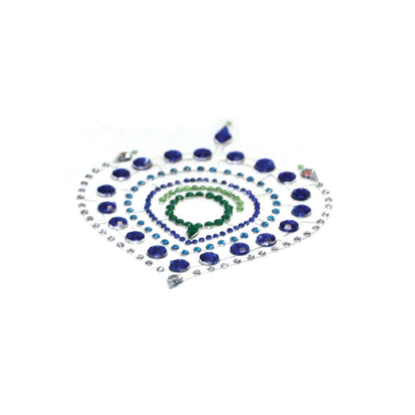 BIJOUX DESIRE METALLIQUE Indiscrets Flamboyant Bleu&Vert — accessoires inclus