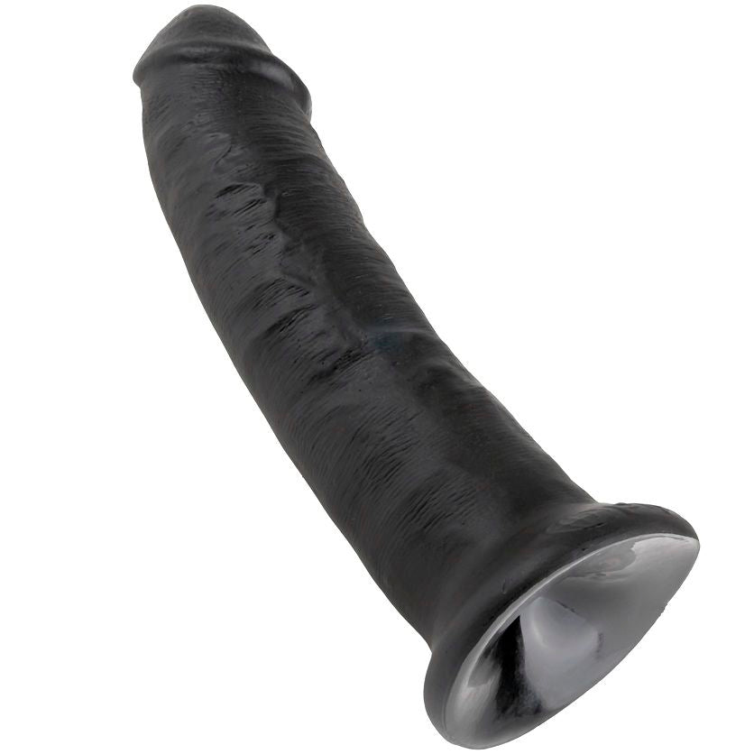 KING COCK 9 GODE NOIR 22.9 CM — accessoires inclus