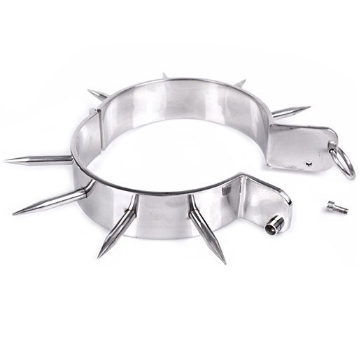 METAL HARD Collier Desclave Bdsm Pointes — vue détaillée