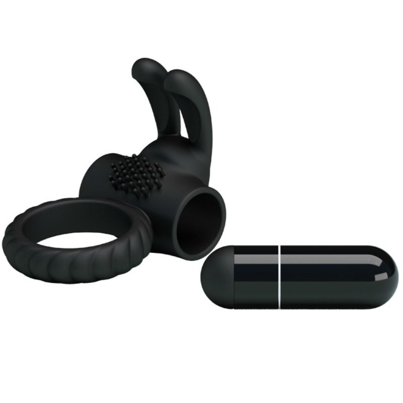 PRETTY LOVE MALE Eudora Anneau Vibrant Stimulateur — accessoires inclus