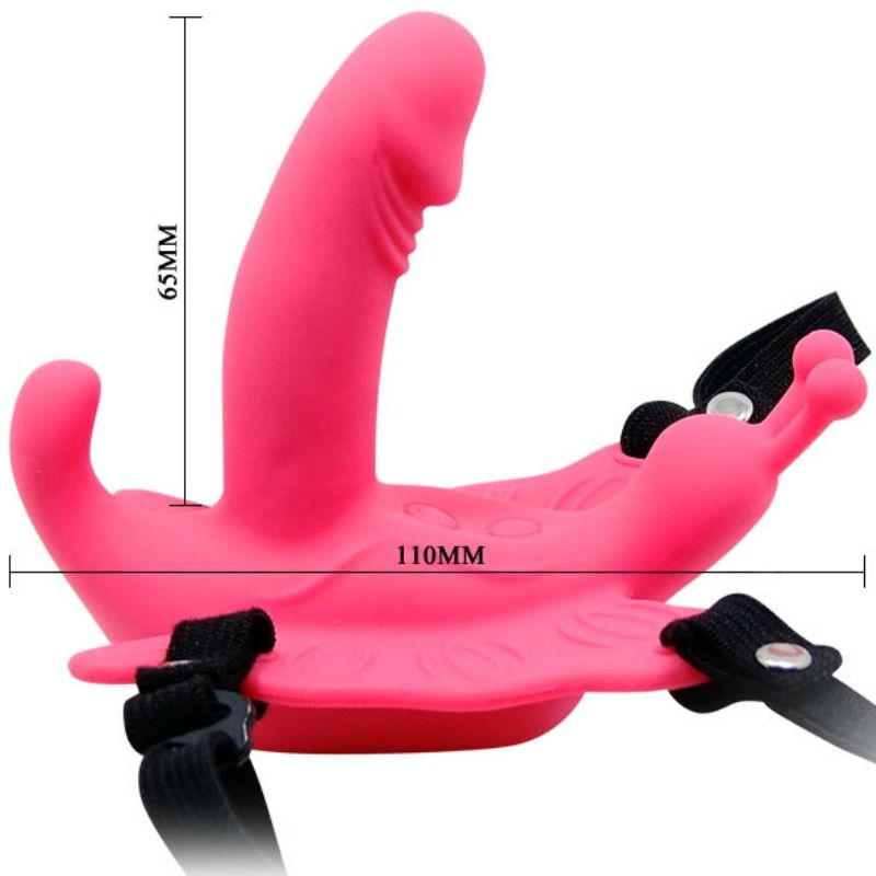 BAILE STIMULATING Harnais Papillon Télécommande Ultra Passionné — accessoires inclus