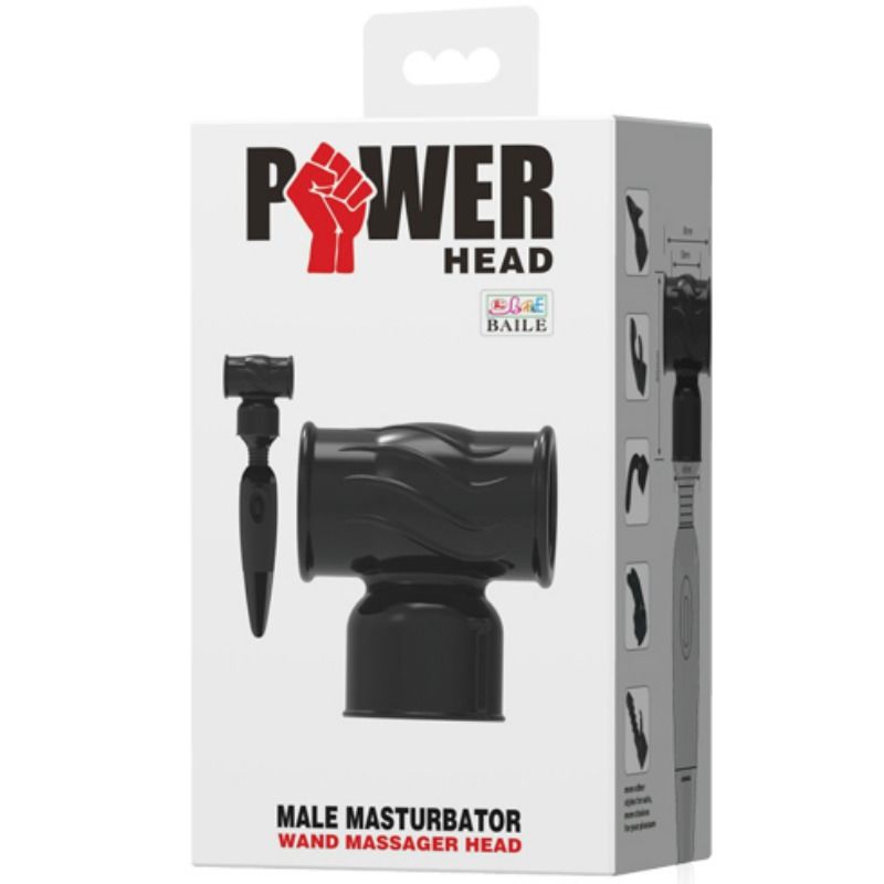 BAILE POWER HEAD Tête Interchangeable Masseur Masculin — accessoires inclus