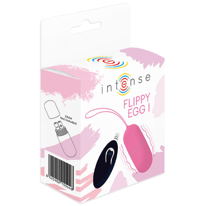 INTENSE REMOTE CONTROL Oeuf Vibrant Flippy I Télécommande Rose — accessoires inclus