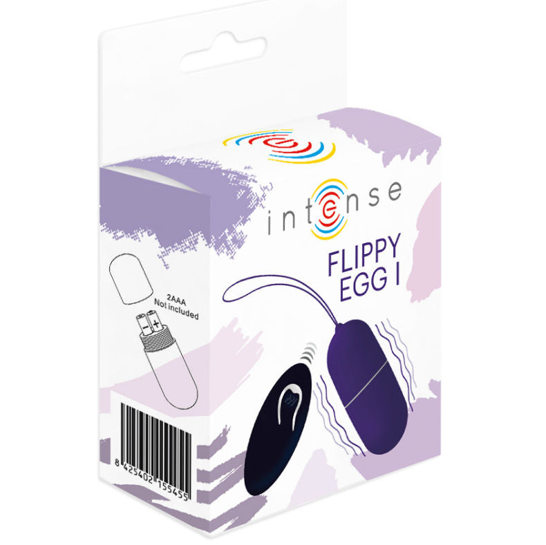 INTENSE REMOTE CONTROL Oeuf Vibrant Flippy I Télécommande Violet — accessoires inclus
