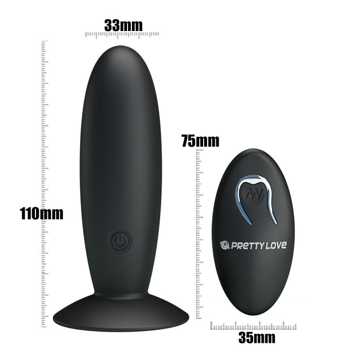 PRETTY LOVE BOTTOM Plug Anal Rechargeable Vibration Contrôle — vue alternative