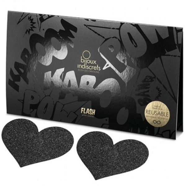 BIJOUX FLASH COLLECTION Indiscrets Flash Coeur Noir Coupes Tamelon — vue alternative