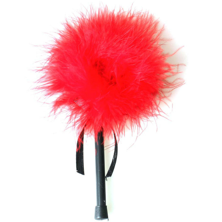 SECRETPLAY 100% FETISH Duster Marabou Rouge — vue alternative