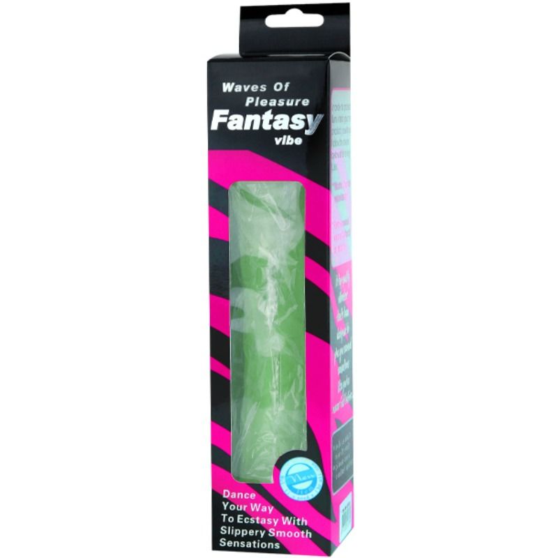 BAILE VIBRATORS VIBRATEUR VAGUES PLAISIR 23 CM VERT — accessoires inclus
