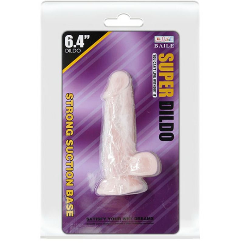 BAILE DILDOS GODE NATUREL SUPER RÉALISTE 16.5 CM — accessoires inclus