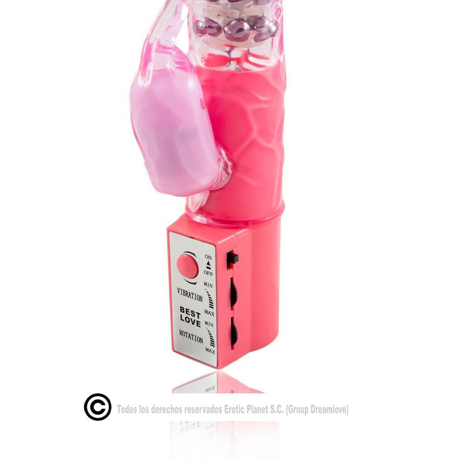 BAILE ROTATIONS ROTATEUR LAPIN ROSE SUPERSTIMULATEUR — vue arrière