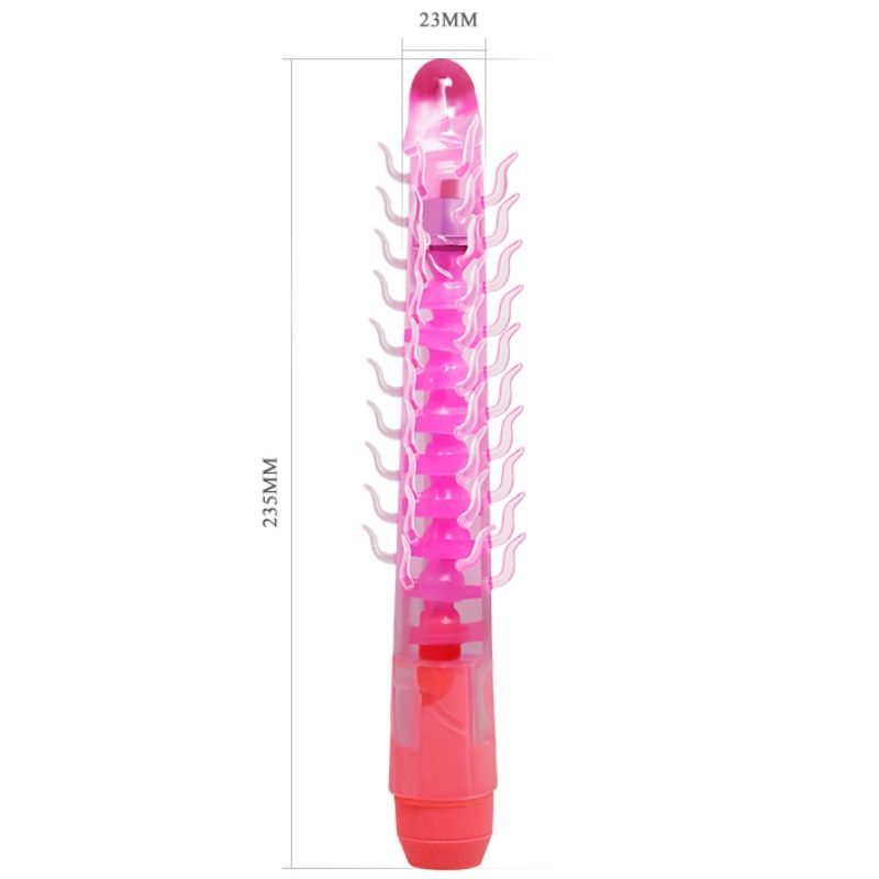 BAILE - Flexi Vibe Sensual Spine Gode Vibrant Pliable Lilas 23.5 Cm