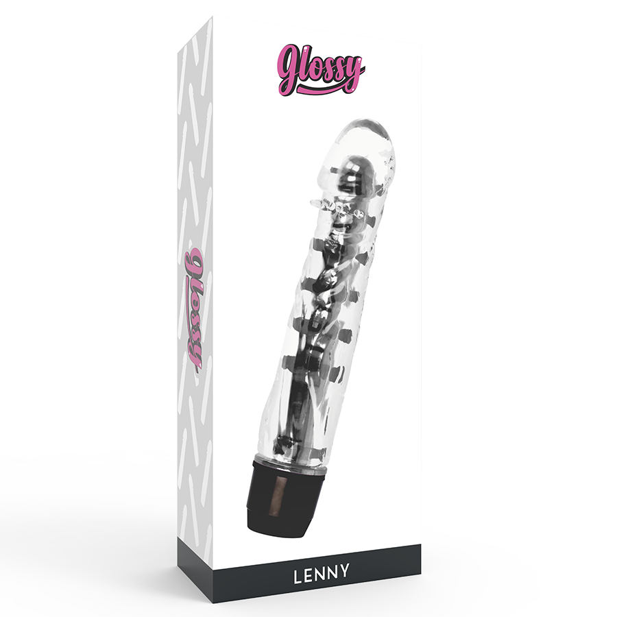 GLOSSY Vibrateur Lenny Noir — vue arrière