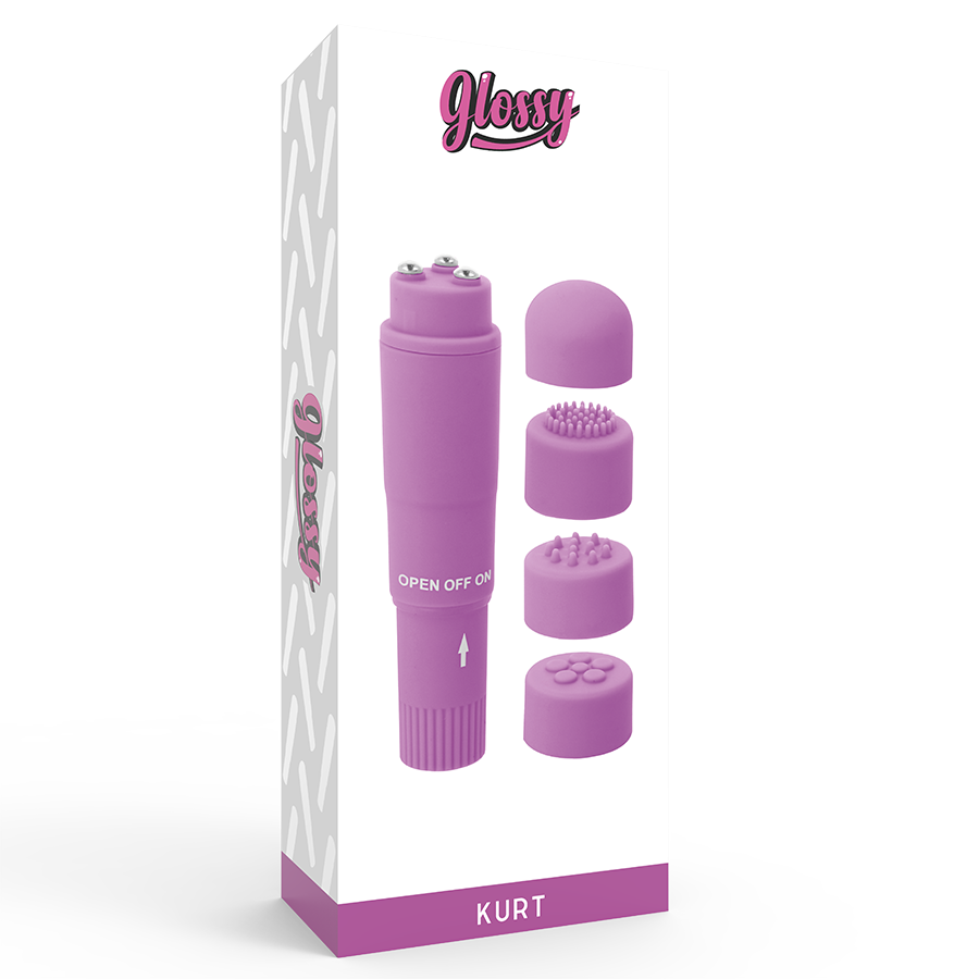 GLOSSY Masseur Poche Kurt Violet — vue arrière