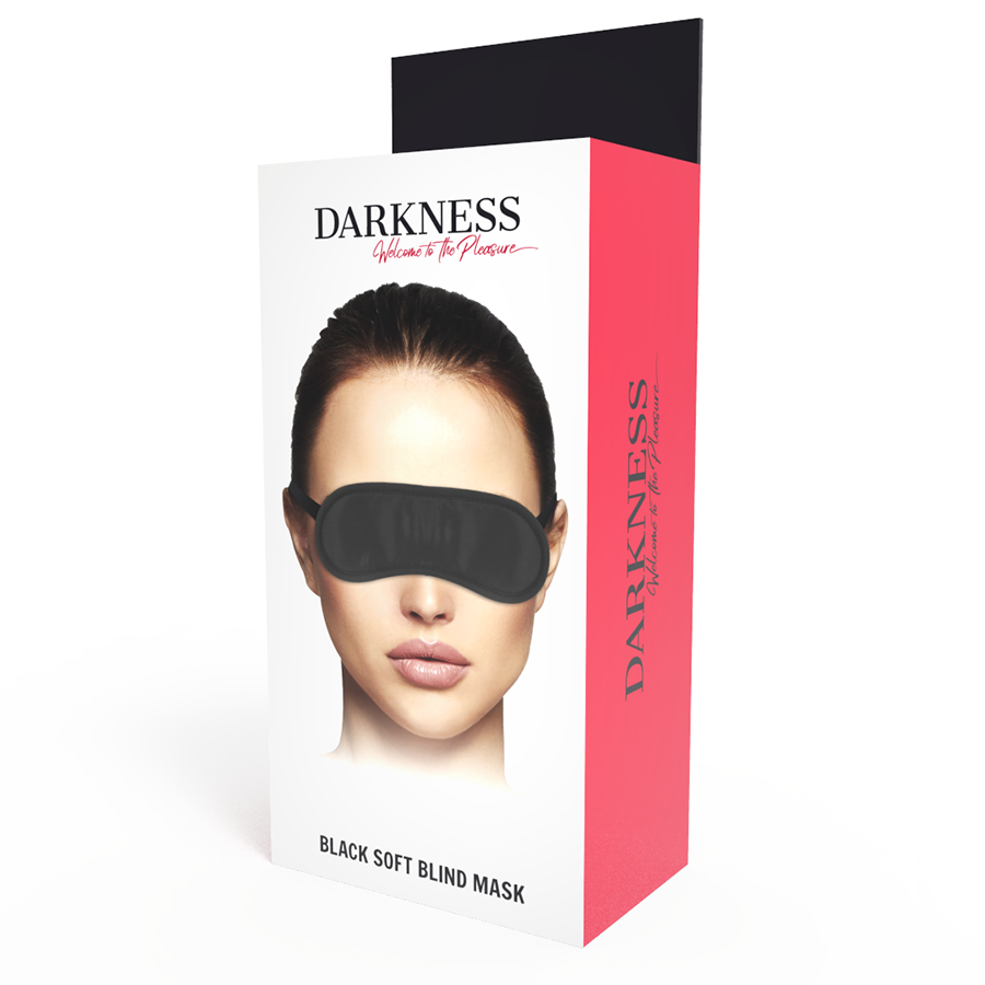 DARKNESS BONDAGE Masque Noir Droit — accessoires inclus