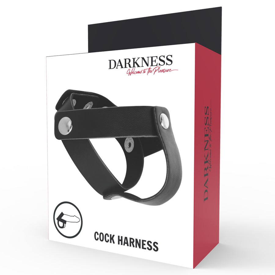 DARKNESS SENSATIONS ANNEAU CUTANÉ PÉNIS TESTICULES — accessoires inclus