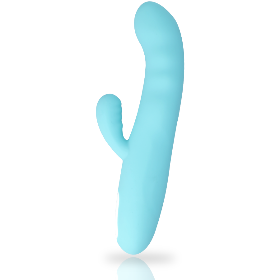MIA Vibrateur Rotatif Eiffel Turquoise Bleu — accessoires inclus