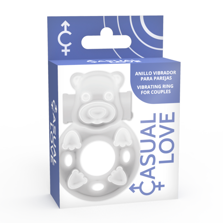 CASUAL LOVE 26 ANNEAU VIBRATEUR TRANSPARENT BUNNY — vue arrière