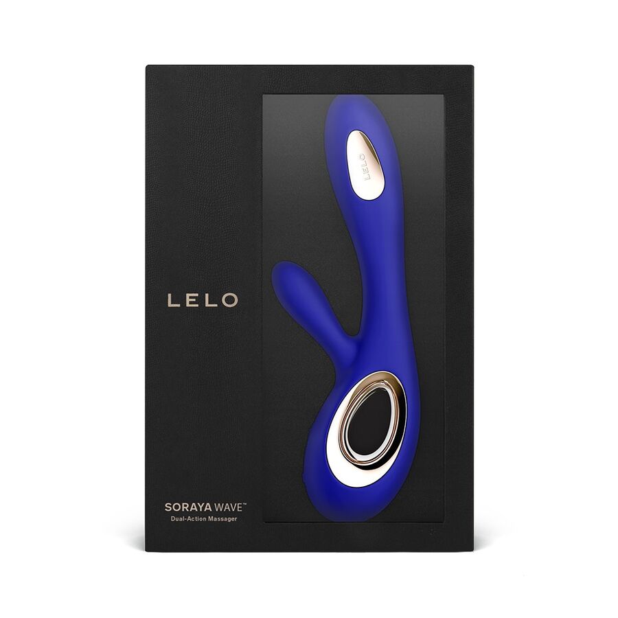 LELO SORAYA WAVE VIBRATEUR RABBIT BLEU NUIT — vue arrière