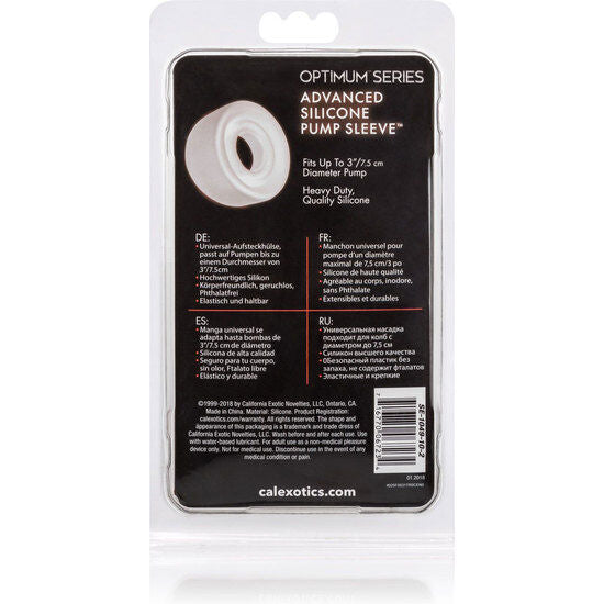 CALEXOTICS MANCHON POMPE SILICONE ADV TRANSPARENT — vue arrière