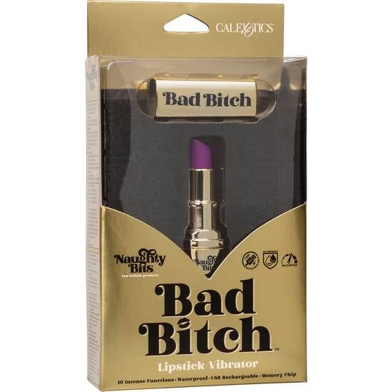 CALEXOTICS Bala Rouge Lèvres Rechargeable Hide & Play Bad Bitch — accessoires inclus
