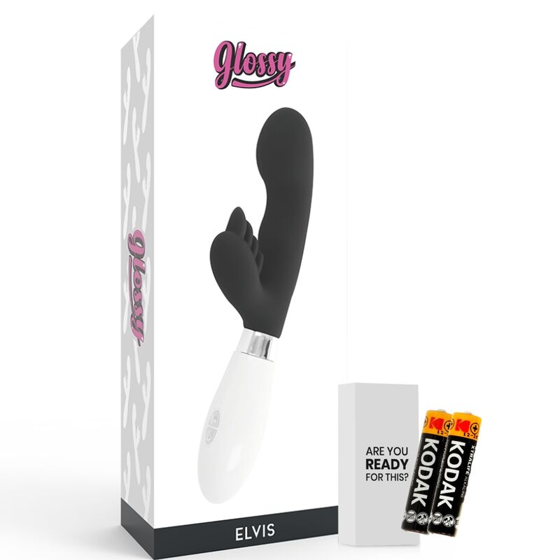 GLOSSY Elvis Lapin Noir — accessoires inclus