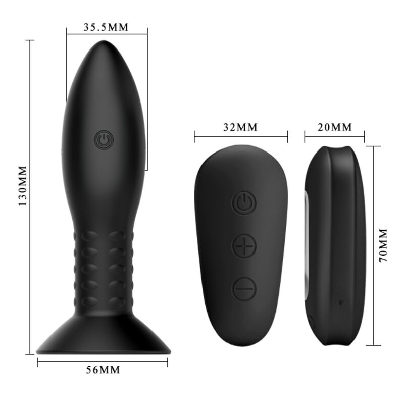 MR PLAY PLUG TÉLÉCOMMANDE BILLES TOURNANTES NOIRES — accessoires inclus