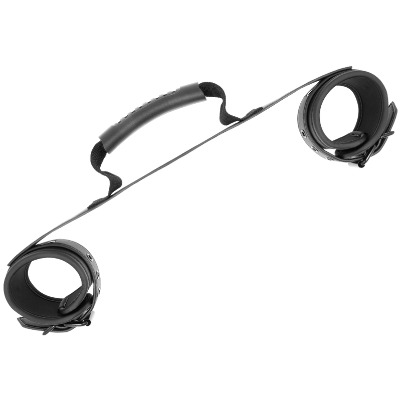 FETISH SUBMISSIVE BONDAGE Menottes Doublure Noprène Poignée — accessoires inclus