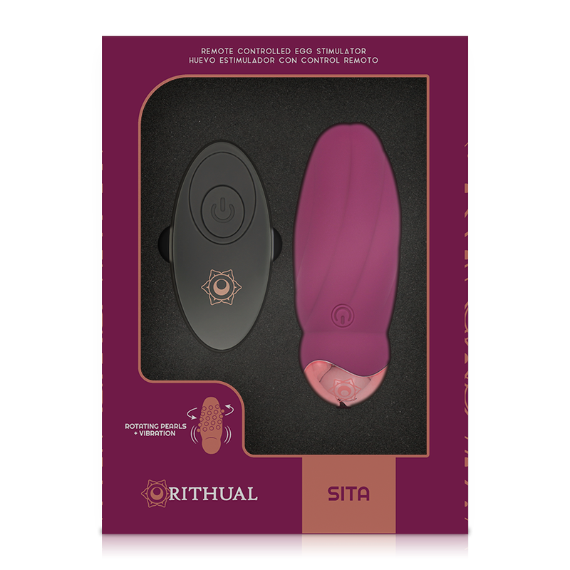RITHUAL Sita Egg Télécommande Rotation Billes + Vibration — accessoires inclus