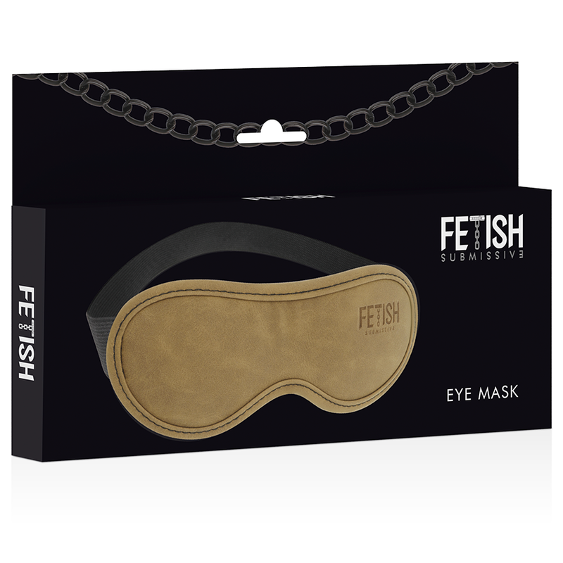 FETISH SUBMISSIVE ORIGIN Masque Cuir Vegan Doublure Néoprène — vue arrière